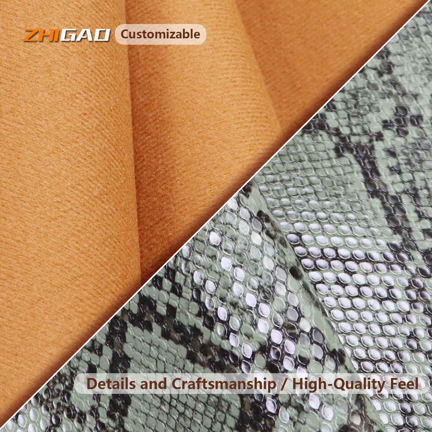 Cuir microfibre de qualité supérieure.