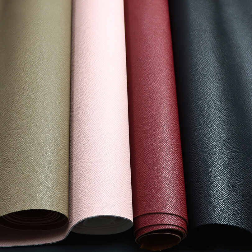 Tissu de sacs de chaussures en cuir synthétique PU à motif croisé