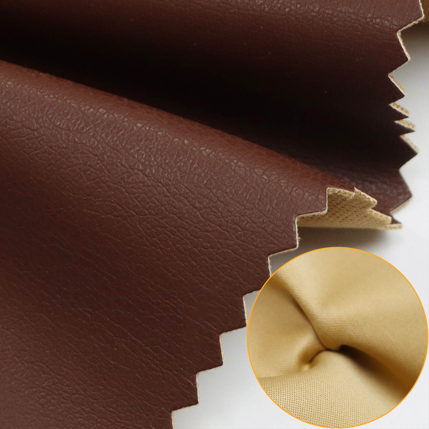 Tissu en simili cuir personnalisé en gros
