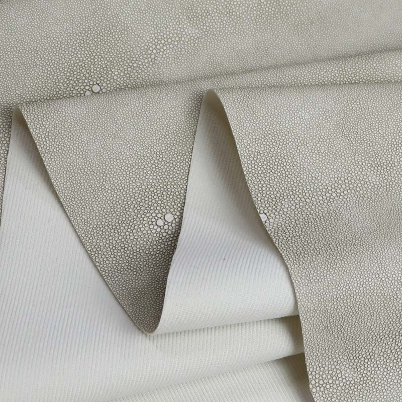 Matériel imperméable de meubles de sofa de cuir artificiel de PVC de peau de poisson de diable