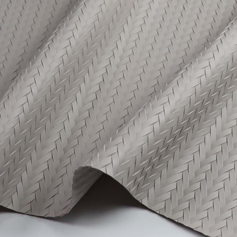 Tissu en cuir PVC tissé pour meubles d'extérieur