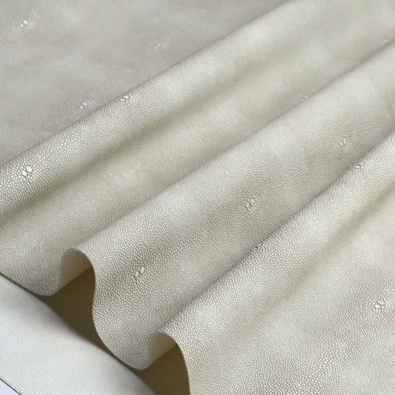 Matériel imperméable de meubles de sofa de cuir artificiel de PVC de peau de poisson de diable