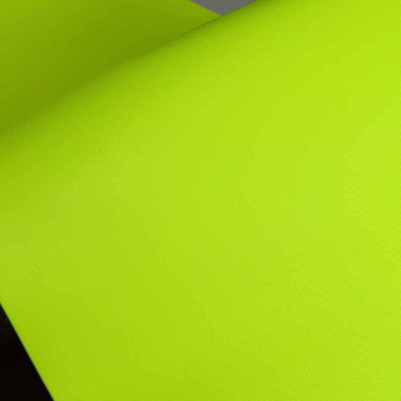 Tissu en cuir PU pour ballons de football fluorescents Tissu en cuir PU pour ballons de football fluorescents