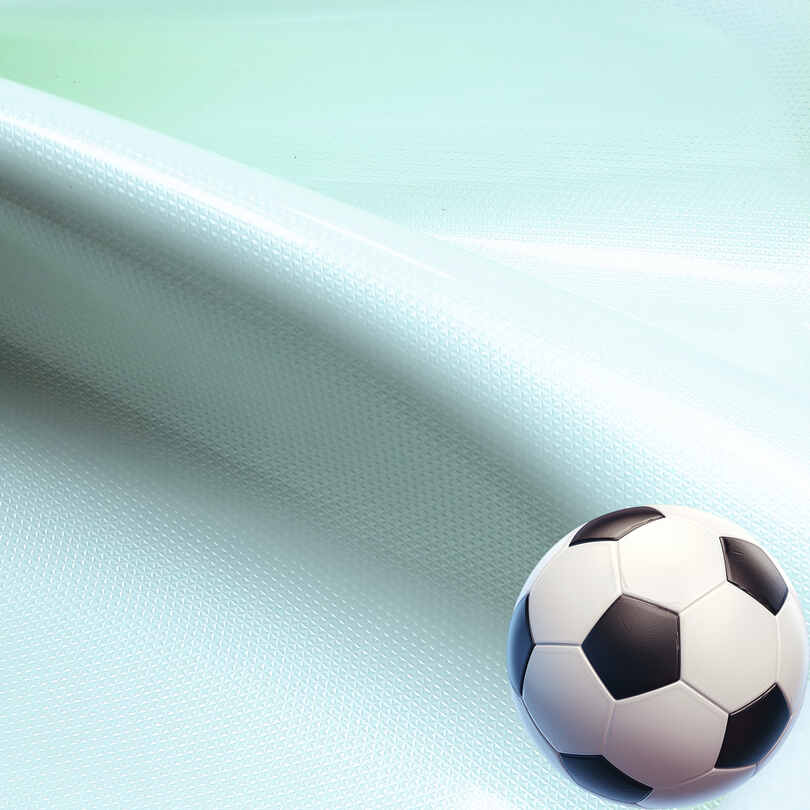 Matériau en cuir PU brillant miroir en cristal pour ballons de football