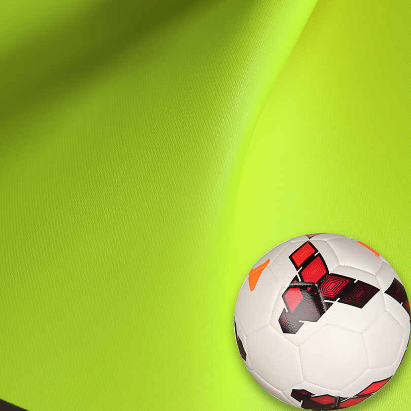Tissu en cuir PU pour ballons de football fluorescents