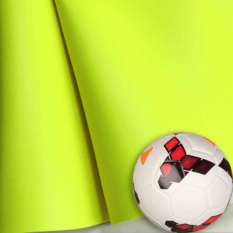 Tissu en cuir PU pour ballons de football fluorescents