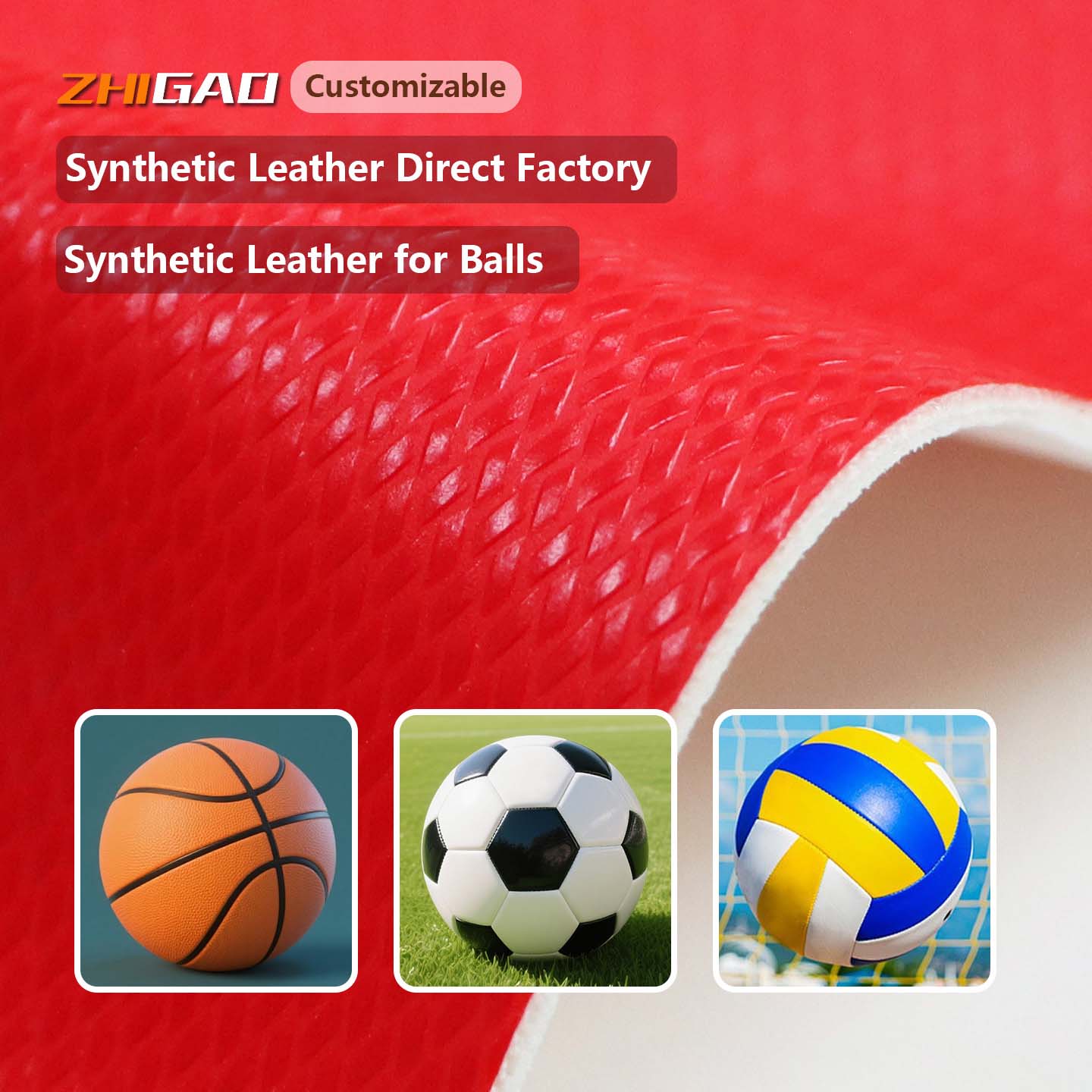 Cuir de balle en PU Cuir de sport de basket-ball et de football Cuir de balle en PU Cuir de sport de basket-ball et de football