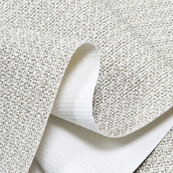 Cuir PVC à texture de tissu doux pour canapé